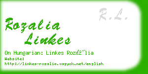 rozalia linkes business card